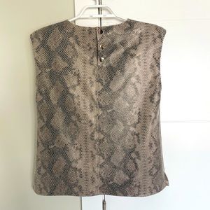 Padded Shoulder Snake-skin Too